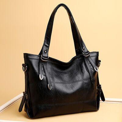 Luxurious PU Leather Medium Handbag