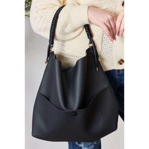 Load image into Gallery viewer, SHOMICO Vegan Leather Handbag with Pouch - A Luxurious Essential
