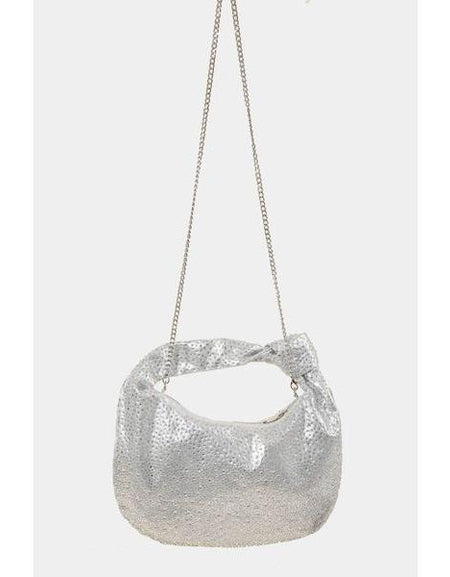 Fame Rhinestone Studded Handbag