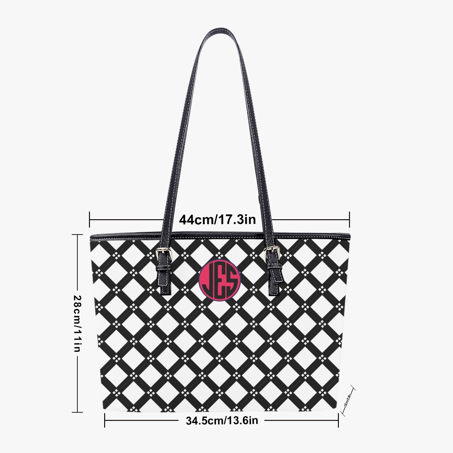 JES Large Leather Tote Bag