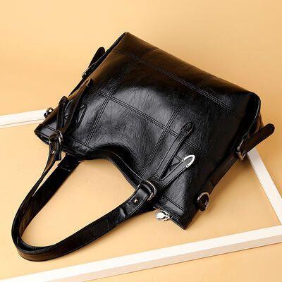 Luxurious PU Leather Medium Handbag