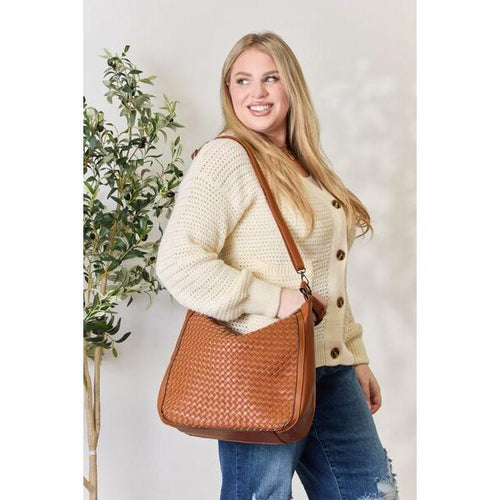 Load image into Gallery viewer, SHOMICO Elegant Woven Vegan Leather Handbag
