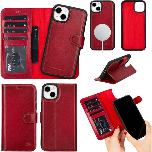 Load image into Gallery viewer, Casper Leather iPhone 14 Wallet Case | MagSafe-9
