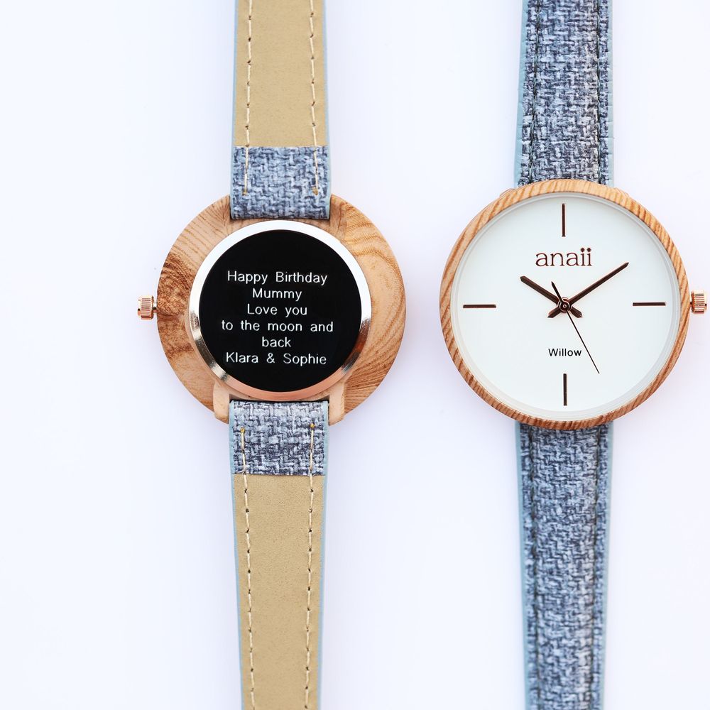 Personalised Anaii Watch - Lake Blue