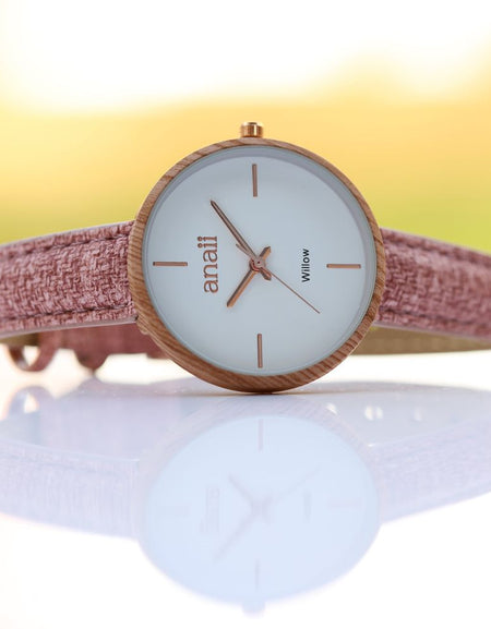 Handwriting Engraving Anaii Watch - Sweet Pink