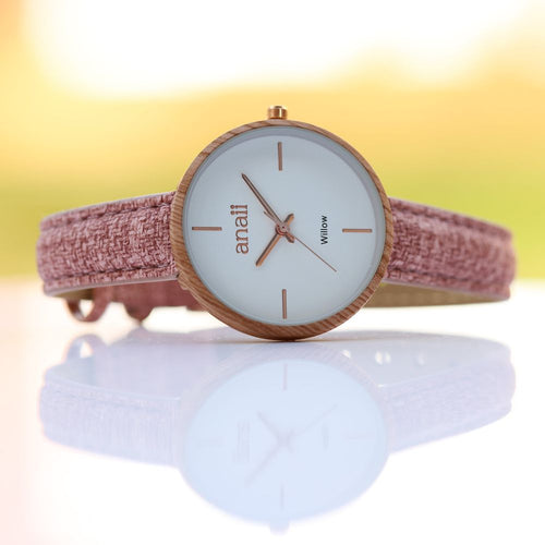 Load image into Gallery viewer, Handwriting Engraving Anaii Watch - Sweet Pink
