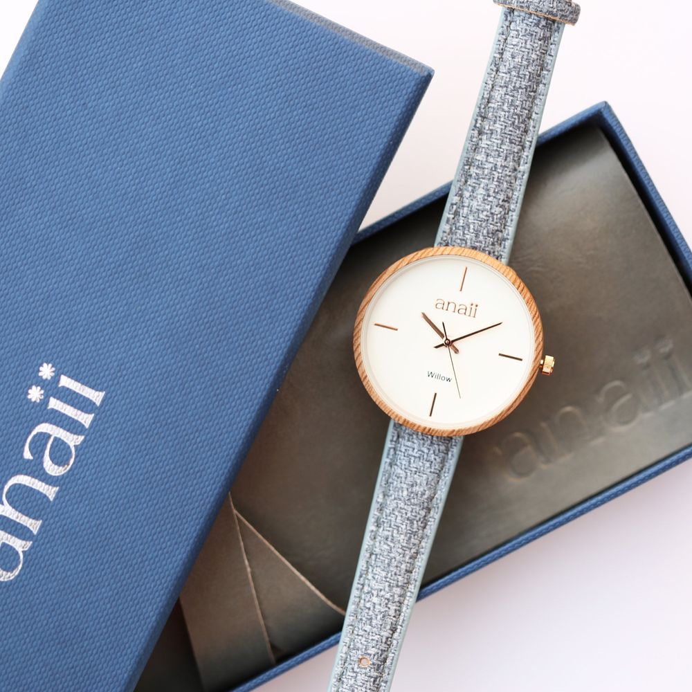 Personalised Anaii Watch - Lake Blue