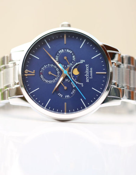 Men's Architect Apollo Blue - Handwriting Engraving