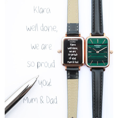 Load image into Gallery viewer, Ladies Architēct Lille - Pine Green - Handwriting Engraving
