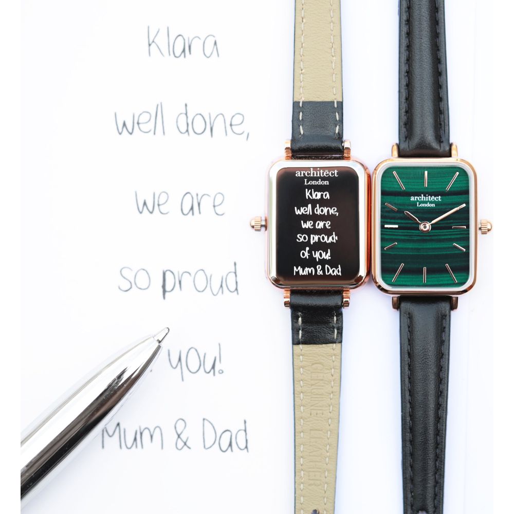 Ladies Architēct Lille - Pine Green - Handwriting Engraving