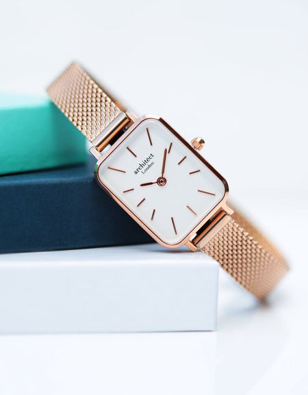 Ladies Architēct Lille - Rose Gold - Modern Font Engraving