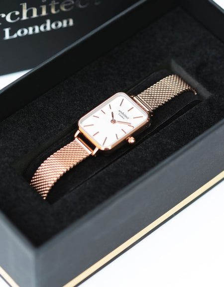 Ladies Architēct Lille - Rose Gold - Modern Font Engraving