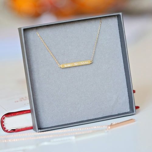 Personalised Horizontal Necklace