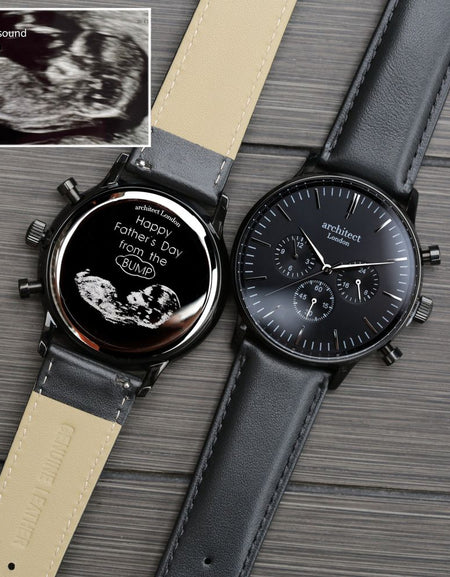 Handwriting Engraving - Men's Architect Motivator in Black with Black