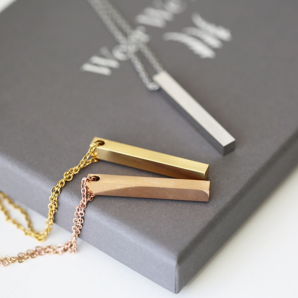 Personalised Bar Necklace