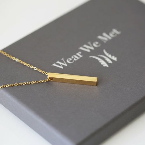 Load image into Gallery viewer, Personalised Bar Necklace
