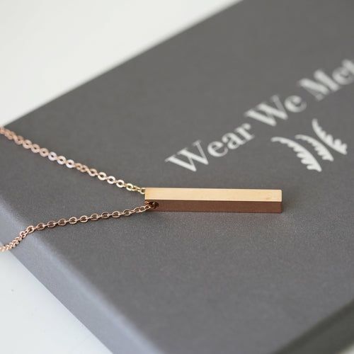 Load image into Gallery viewer, Personalised Bar Necklace
