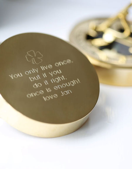 Personalised Nautical Sundial Compass