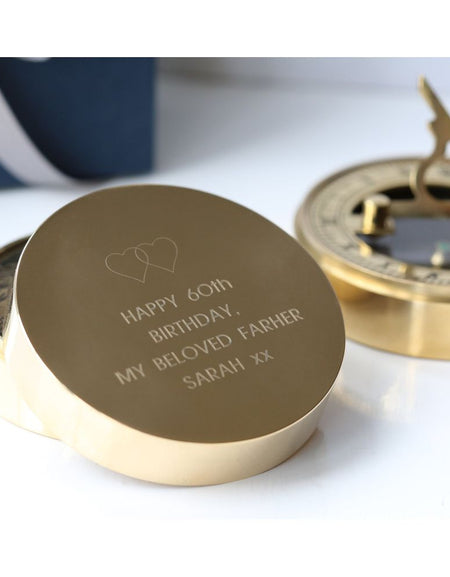Personalised Nautical Sundial Compass