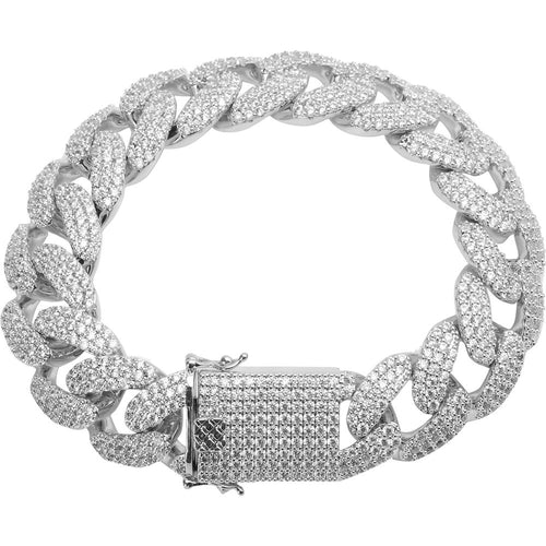 Load image into Gallery viewer, MONEYED 12MM 925 MOISSANITE CUBAN BRACELET | 991391
