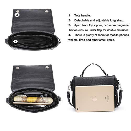 Load image into Gallery viewer, Crossbody Tote Bag Women Medium Square Purse Cross Body Ladies
