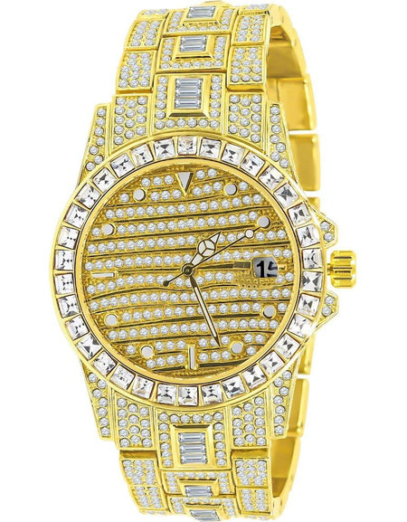 EXQUISITO Hip Hop Metal Watch