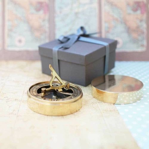 Load image into Gallery viewer, Personalised Nautical Sundial Compass

