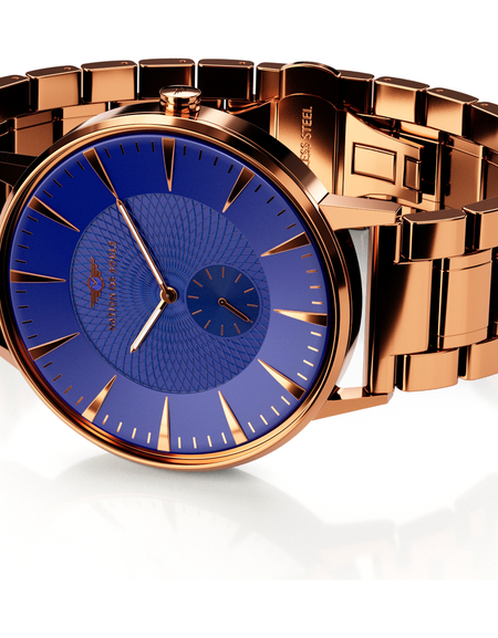 Eclipse | Rose Gold Gloss - Cobalt Blue