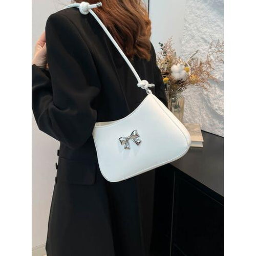 Load image into Gallery viewer, Bow PU Leather Knotted Strap Handbag – An Epitome of Elegance
