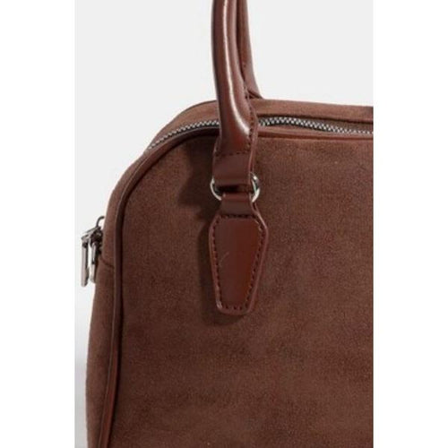 Load image into Gallery viewer, Fame Faux Leather Handle Boxy Handbag: Luxury Meets Versatility
