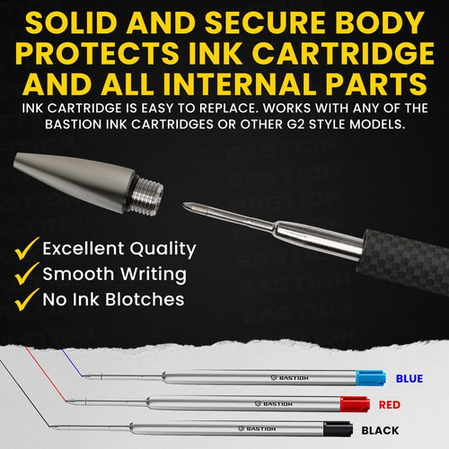 Load image into Gallery viewer, Carbon Fiber and Stainless Steel - Bolt Action Pen by Bastion®
