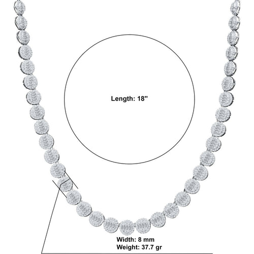 Load image into Gallery viewer, CLAIR STERLING SILVER 8MM CHAIN  |  9220273
