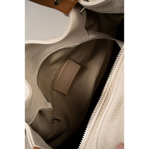 Load image into Gallery viewer, AZALEA BEIGE + CUOIO Women&#39;s Handbag - Exquisite Italian Craftsmanship
