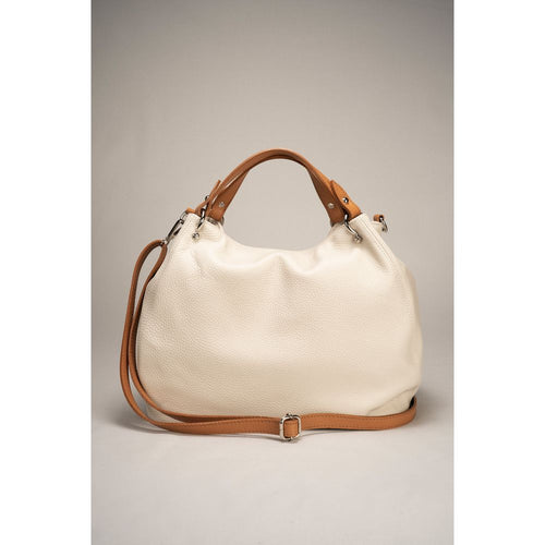 Load image into Gallery viewer, AZALEA BEIGE + CUOIO Women&#39;s Handbag - Exquisite Italian Craftsmanship
