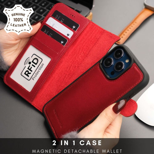 Load image into Gallery viewer, Casper iPhone 16 Pro Leather Wallet Case | MagSafe-9
