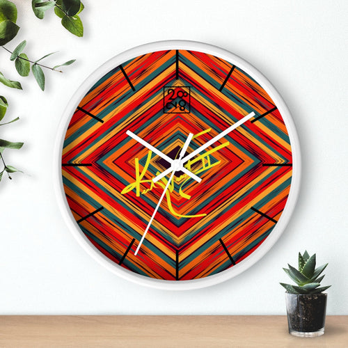 Load image into Gallery viewer, 2882Time™ Boho Tribe Diamond Stripe Geometric Clock
