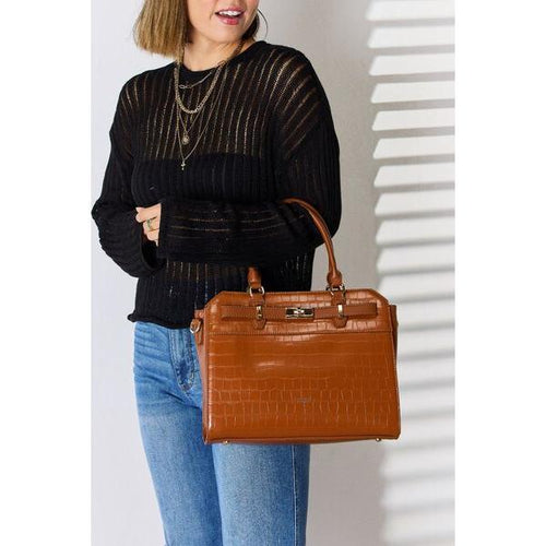 Load image into Gallery viewer, David Jones Texture PU Leather Handbag - Elevate Your Elegance
