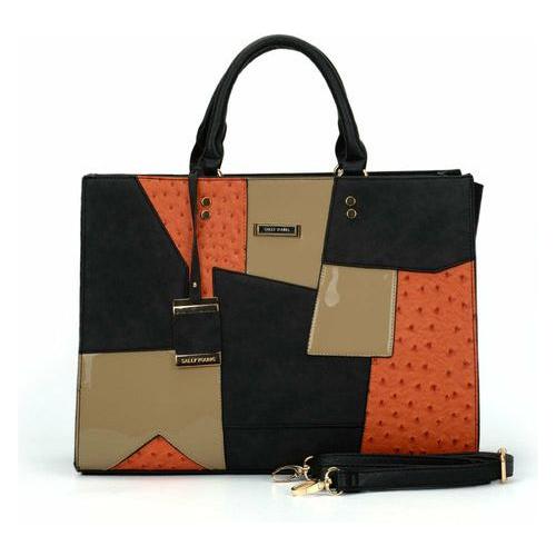 Luxurious Geometric Pattern Single Shoulder Stitching Ladies Handbag