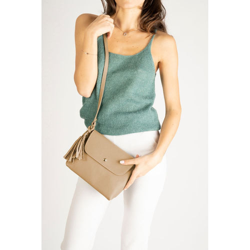 Load image into Gallery viewer, Aster Taupe: Exquisite Designer Italian Handbag
