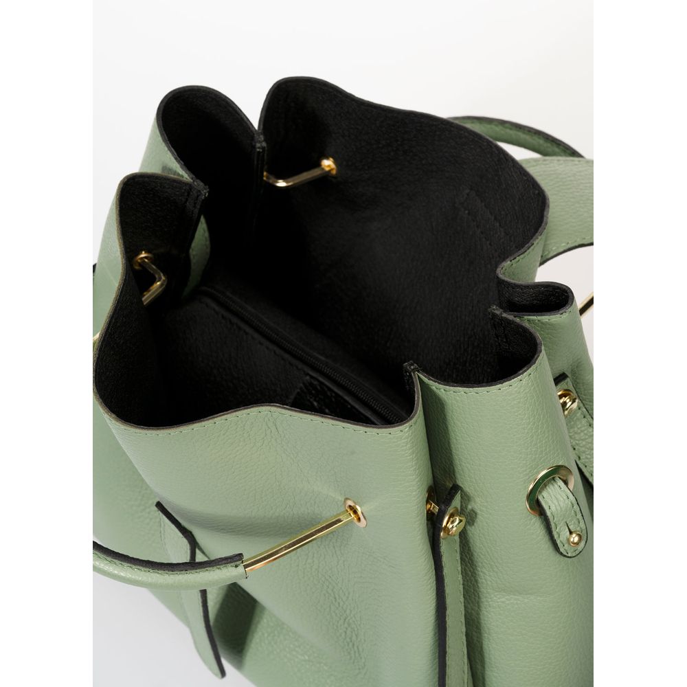 DIONE MENTA: Exquisite Grain Leather Top Handle Bag for Women