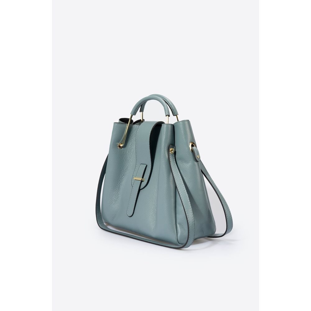 DIONE CUOIO Luxurious Grain Leather Top Handle Bag