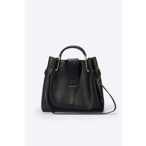 Load image into Gallery viewer, DIONE NERO - Exquisite Italian Grain Leather Top Handle Bag
