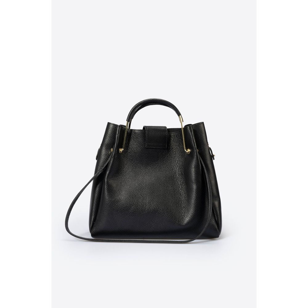 DIONE CUOIO Luxurious Grain Leather Top Handle Bag