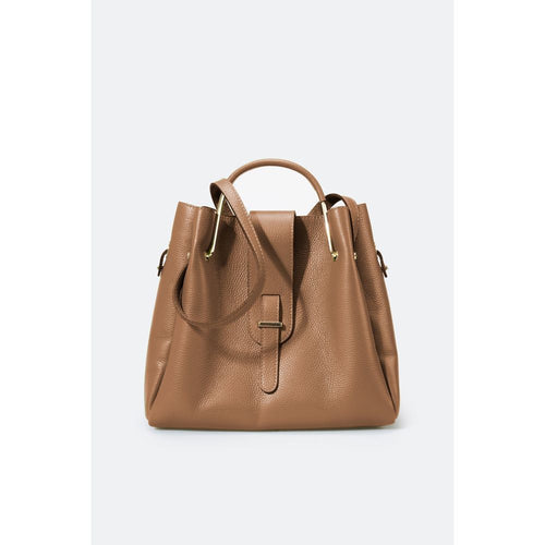 Load image into Gallery viewer, DIONE TAUPE - Exquisite Italian Grain Leather Top Handle Bag
