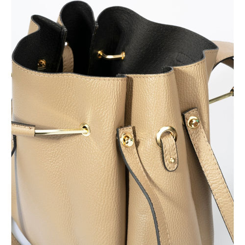 Load image into Gallery viewer, DIONE TAUPE - Exquisite Italian Grain Leather Top Handle Bag
