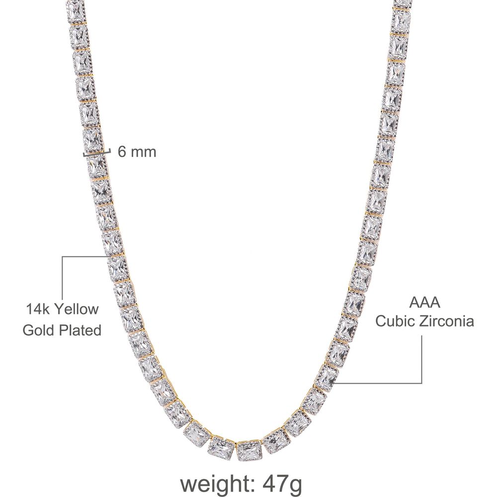 SHOWY Square Tennis Chain | 962202