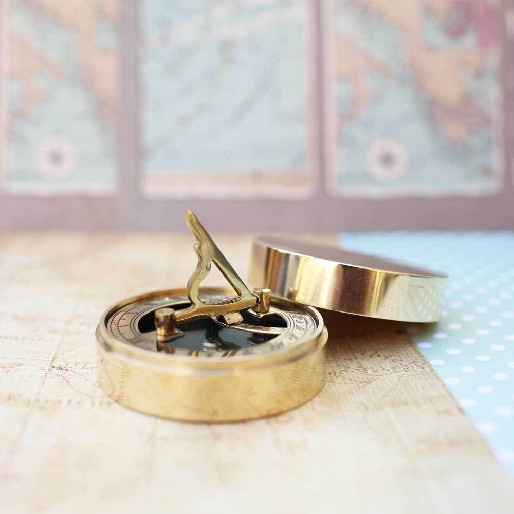 Own Handwriting Nautical Sundial Compass