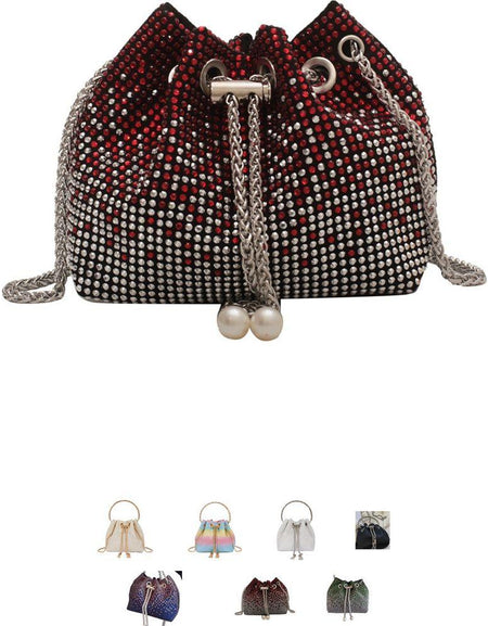 Elegant Vintage Diamond Chain Small Crossbody Bag