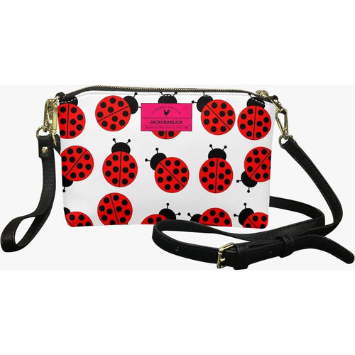 Load image into Gallery viewer, Jacki Easlick Ladybug Small Wristlet Clutch - Elegance in Every Detail
