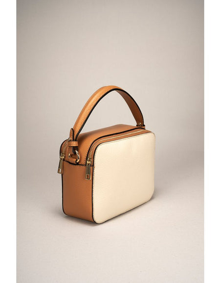 BONNIE BEIGE+CUOIO Women's Handbag - Exquisite Italian Craftsmanship